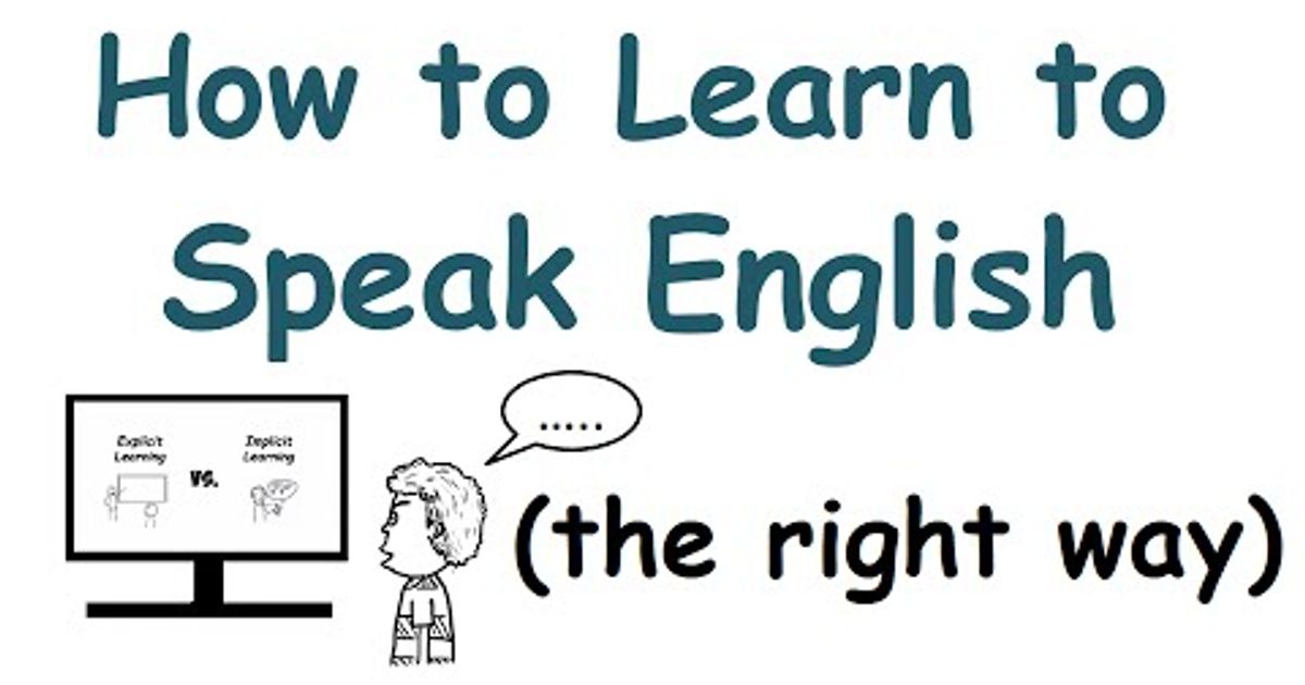 Learn to speak. He to speak English fluently Ann not to learn the.