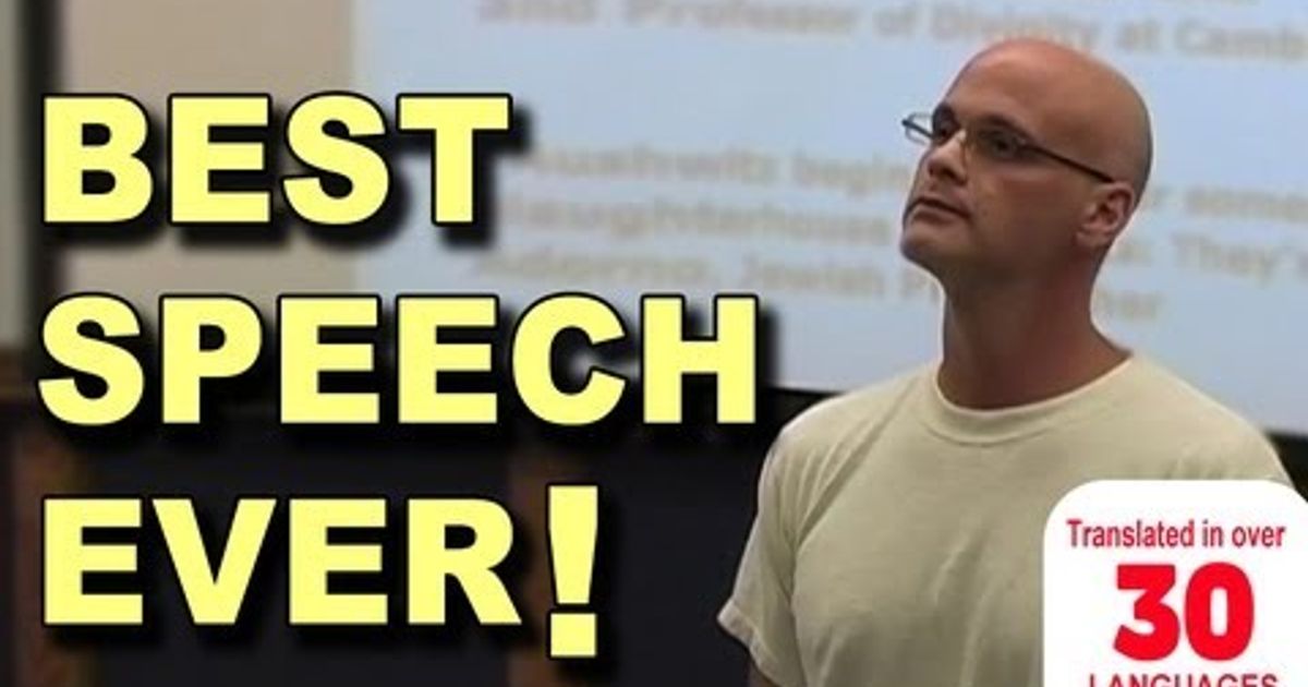 最高のスピーチ Best Speech You Will Ever Hear Gary Yourofsky Voicetube 動画で英語を学ぶ