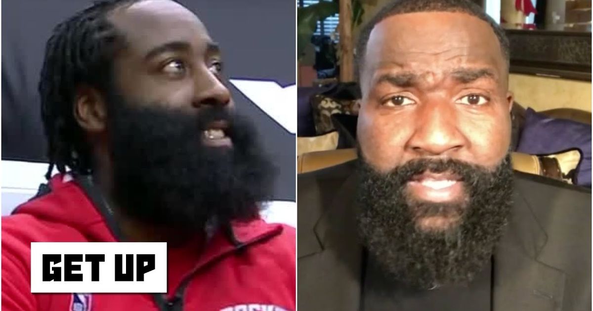 私のような格好では仕事に来れない ジェームズ ハーデンにケンドリック パーキンス Get Up You Can T Show Up To Work Looking Like Me Kendrick Perkins On James Harden Get Up Voicetube 動画で英語を学ぶ