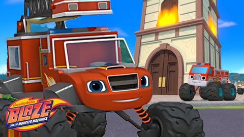 Blaze and the Monster Machine Rescue Team Put Out a Fire! ?? w/ AJ | Blaze and the Monster Machines