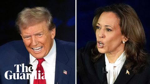 Harris v Trump: highlights of the presidential debate