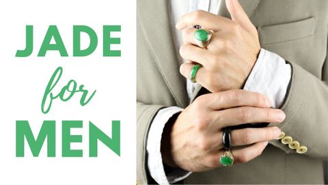 男性用翡翠ジュエリー｜結婚指輪、数珠ブレスレット、翡翠スタイル (Jade Jewelry for Men | Wedding Bands, Bead Bracelets + Jade Style)