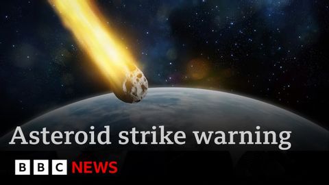 Scientists warn there’s 1 in 50 chance of Asteroid 2024 YR4 striking Earth | BBC News