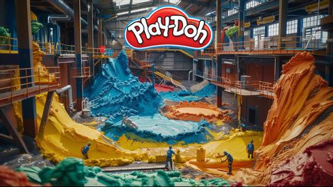 プレイ・ドーができるまで (How Play-Doh is Made)