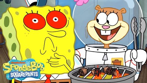 【看動畫學英文】海綿寶寶敢吃辣嗎？！(Can SpongeBob Handle SPICY Food? ?️ | Full Scene | @SpongeBobOfficial)