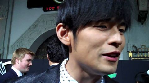 グリーン・ホーネット』プレミアでのジェイ・チョウ (Jay Chou at the "Green Hornet" premiere)