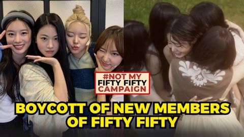 五五開粉絲開始抵制組合新成員和韓國人模擬.... (FIFTY FIFTY FANS START BOYCOTT AGAINST THE NEW MEMBERS OF THE GROUP AND KOREANS MOCK....)