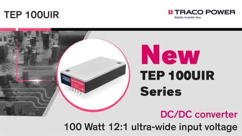 New Traco Power DC/DC converter for railway/ruggedized applications