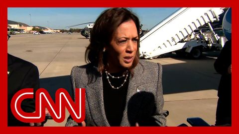 Hear Kamala Harris react to Donald Trump’s rally at MSG