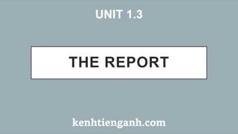 [Unit 1.3] The Report - 4000 Essential English Words