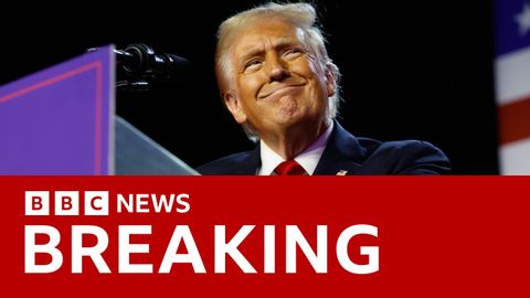 US election: Donald Trump declares victory | BBC News