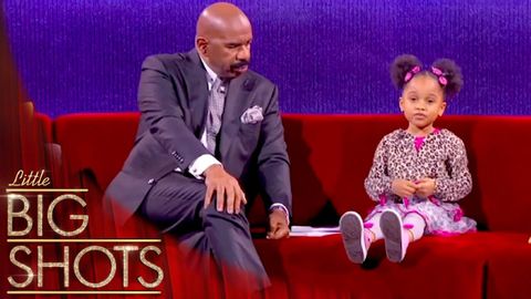 Steve Harvey Amazed by Internet Sensation Peyton's Reading Skills!