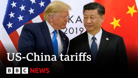 ドナルド・トランプの関税発効で中国が報復措置を発表｜BBCニュース (China announces retaliatory action as Donald Trump's tariffs take effect | BBC News)