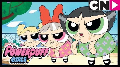 【看動畫學英文】小女警們變成皺紋女孩啦！ (The Powerpuff Girls | The Wrinklegruff Gals | Cartoon Network)