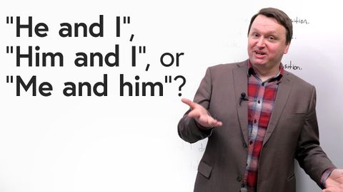 “He and I” or “Him and me”? Learn the difference! (English Pronoun Rules)