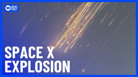 【國際時事】伊隆馬斯克的 SpaceX 火箭在起飛後爆炸 (Elon Musk’s SpaceX Rocket Explodes After Take-off | 10 News First)