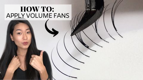 HOW TO: ボリュームラッシュをつける（クローズアップ） (HOW TO: Apply Volume Lashes (close up!))