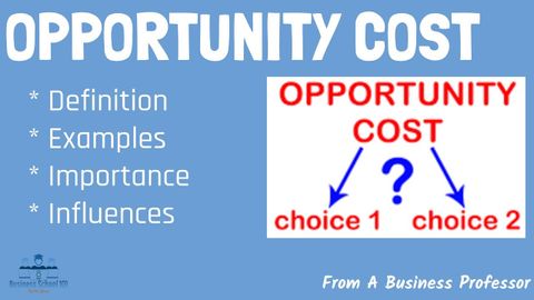 What is Opportunity Cost? | From A Business Professor