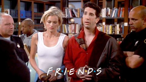 Ross Gets Too Comfortable in the Library | Friends