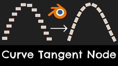 Curve Tangent  | Blender Geometry Nodes Tutorial