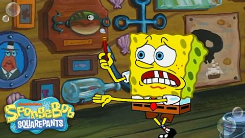 溼漉漉的畫家？5 分鐘看完全集 | 海綿寶寶 (The Wet Painters ? FULL EPISODE in 5 Minutes | SpongeBob)