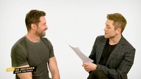 Max 60 Seconds with Eddie the Eagle's Hugh Jackman (Cinemax)