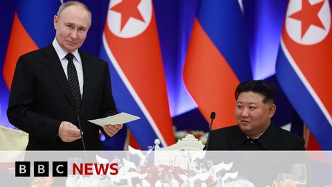 North Korean troops deployed to Russia's Kursk region, Nato says | BBC News