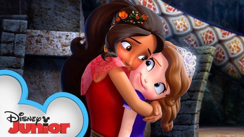 プリンセス・ソフィア、アバローのエレナと初対面！| エレナ・オブ・アバロー｜@disneyjunior (Princess Sofia the First Meets Elena of Avalor For the First Time! | Elena of Avalor | @disneyjunior)