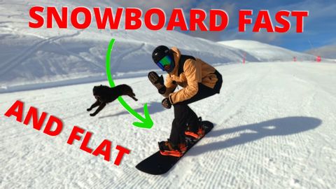 如何在平地上滑雪...從初學者到專家 (HOW TO SNOWBOARD ON A FLAT BASE... FAST | BEGINNER to EXPERT)