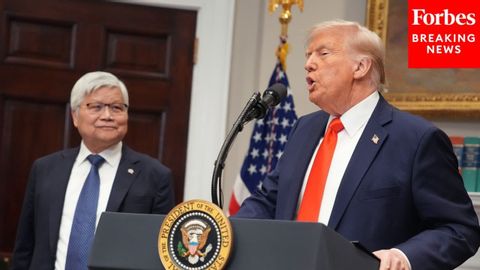 BREAKING: President Trump Announces $100 Billion TSMC Investment In The US, Takes Reporter Questions