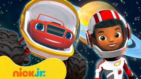 Astronauts Blaze and AJ in Outer Space! ?‍? Blaze and the Monster Machines Full Scene | Nick Jr.