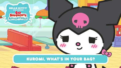 【看動畫學英文】庫洛米，你的包裡有什麼？(Kuromi, What’s in your bag? | Hello Kitty and Friends Supercute Adventures S11 EP5)