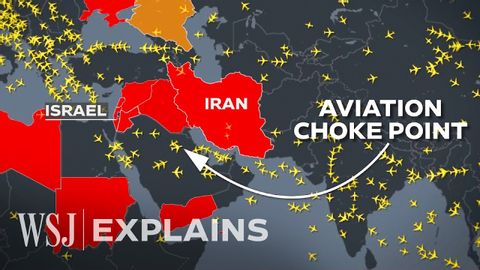 How Israel-Iran Tensions Are Choking Commercial Flight Paths | WSJ