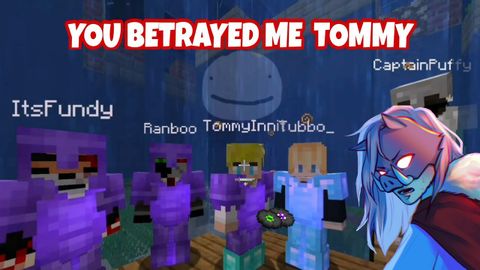 TommyInnitがテクノブレイドを裏切り、彼と戦う (TommyInnit BETRAYS Technoblade and Fights Against Him)