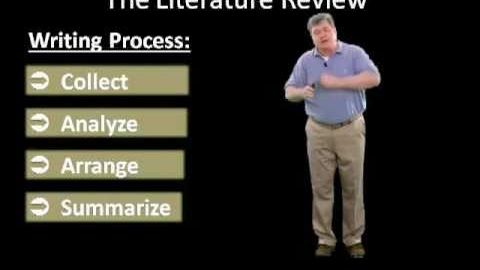 撰寫文獻綜述（第二部分）：研究所學生分步教程 (Writing the Literature Review (Part Two): Step-by-Step Tutorial for Graduate Students)