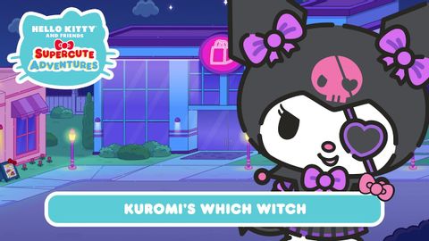 【看動畫學英文】庫洛米的女巫服裝三件套！(Kuromi's Which Witch | Hello Kitty and Friends Supercute Adventures S10 EP7)