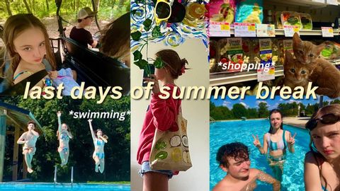 last days of summer break vlog | shopping, swimming, friends, etc.