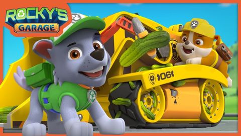 Rubble's Treads & More! - Rocky's Garage - PAW Patrol Compilation - Cartoons for Kids