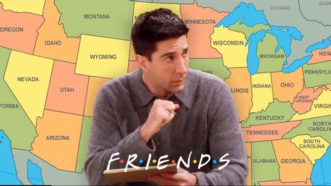 Ross Can't Remember All 50 States | Friends