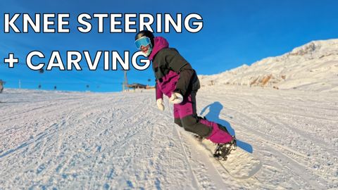 ニー・ステアリングとカービング (How Knee Steering can Work with Carving)