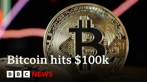 【BBC】衝破天際啦！比特幣價格首次突破 10 萬美元 (Price of Bitcoin surpasses $100k for first time | BBC News)