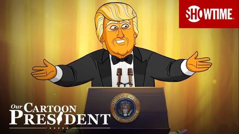 我們的卡通總統在白宮記者晚宴上致辭 | SHOWTIME (Our Cartoon President Addresses the White House Correspondents' Dinner | SHOWTIME)