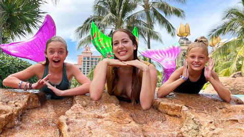 佩頓和傑茲成了亞特蘭蒂斯的海妖！ (Payton and Jazzy become MERMAIDS in ATLANTIS!)