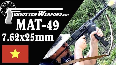 Vietnamese MAT-49 in 7.62mm Tokarev at the Range