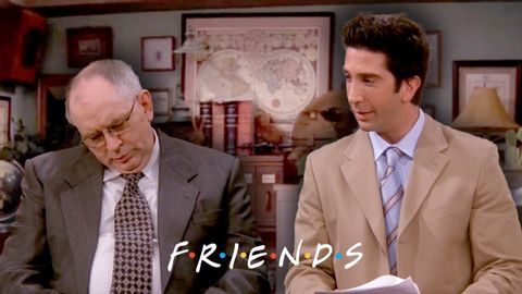 Ross' Audition Speech Puts the Deciding Professor to Sleep | Friends