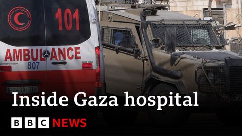 Inside Gaza's emergency rooms | BBC News