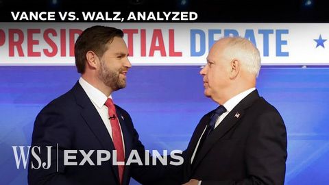 【2024美國大選】美兩黨副總統候選人辯論會精華整理 (Vance vs. Walz Highlights: VP Candidates Spar in Policy-Heavy Debate | WSJ)