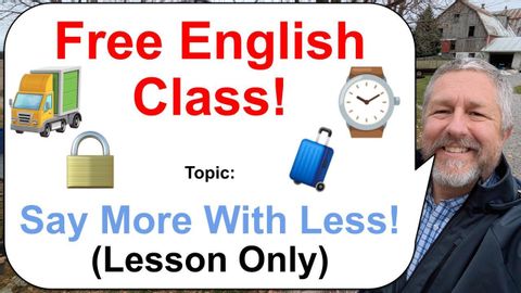 Let's Learn English: Topic: Too Many Words! ?⌚? (Lesson Only)