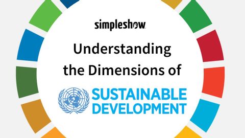 simpleshow 解釋道：瞭解可持續發展的各個層面 (simpleshow explains: Understanding the Dimensions of Sustainable Development)