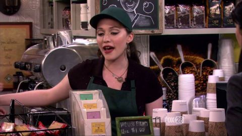 2 Broke Girls - Working at the coffee shop